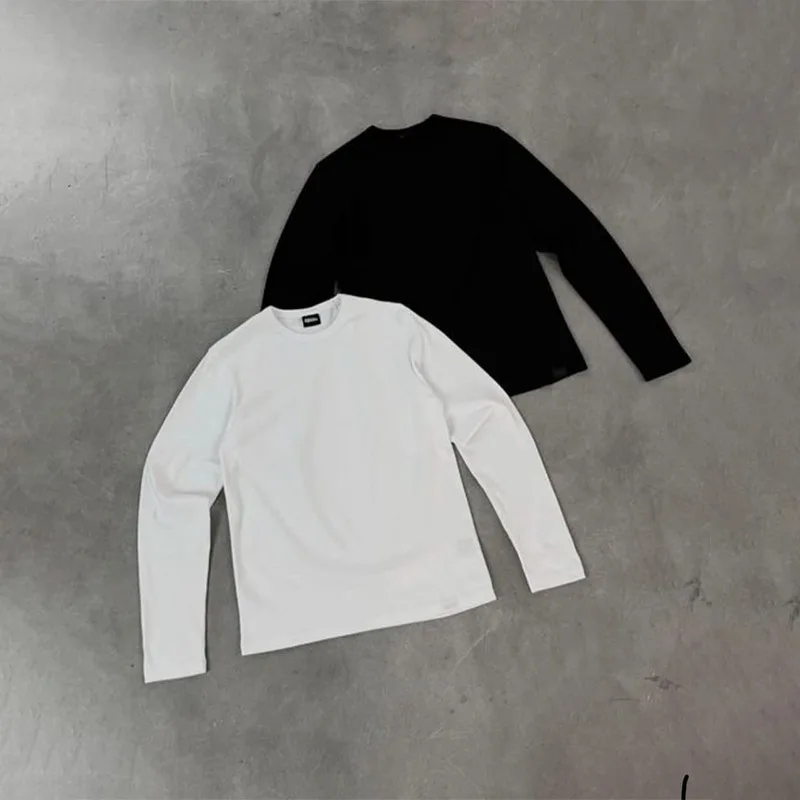 T-SHIRT UNICOLORE MANCHES LONGUES