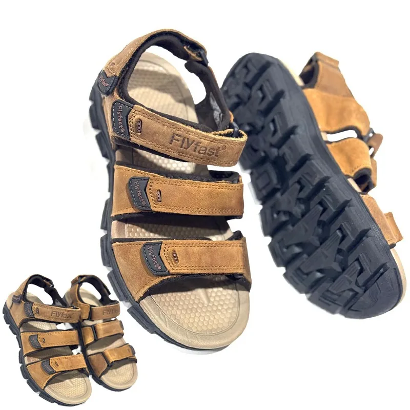 Kito FLYFAST Sandale Élégant Homme Marron 3 cordes