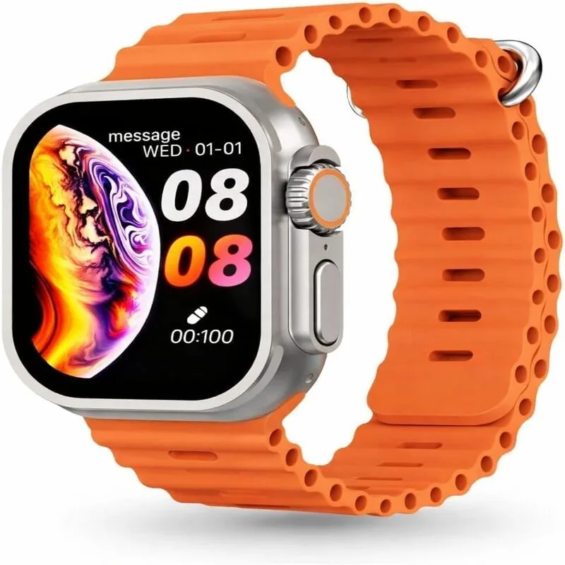 MONTRE CONNECTÉE H92 ULTRA3 - BRACELET ORANGE OCÉAN