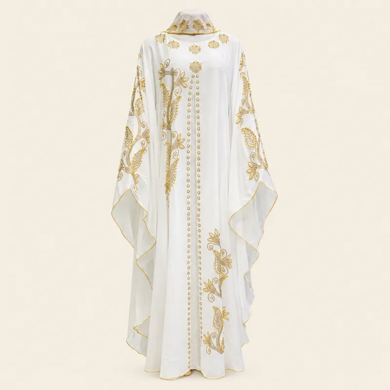 ROBE KAFTAN PAPILLON WHITE DIAMOND - ÉDITION MARIAGE PRESTIGE