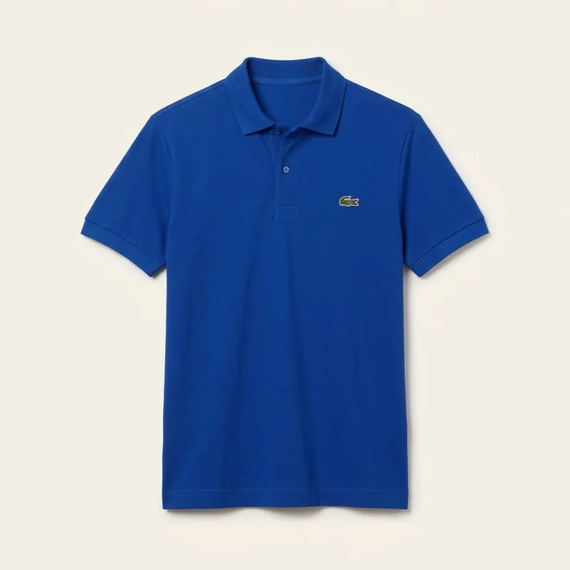POLO LACOSTE L.12.12 BLEU ROI - COTON PIQUÉ CLASSIQUE ÉDITION PREMIUM