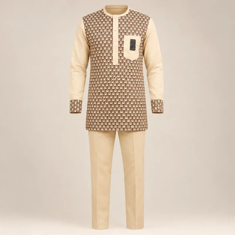 ENSEMBLE TUNIQUE TRADITIONNELLE HOMME