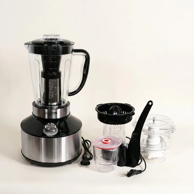 BLENDER MULTIFONCTION 4 EN 1 INOX - MIXEUR PRESSE AGRUMES HACHOIR Moulin ÉDITION PREMIUM
