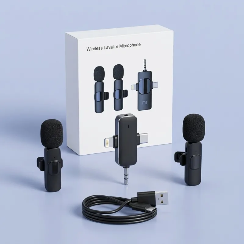 MICRO CRAVATE SANS FIL 3 EN 1 SIGNATURE D'ÂME - DOUBLE MICRO TX + RÉCEPTEUR UNIVERSEL LIGHTNING / TYPE-C / JACK 3.5MM ÉDITION PRO
