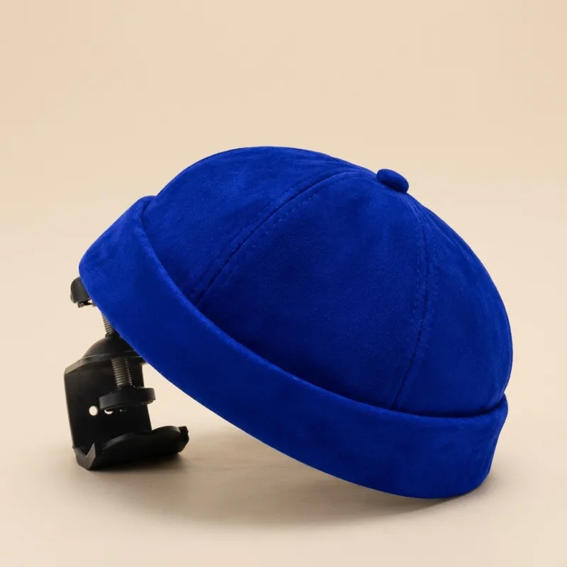 BONNET DOCKER PREMIUM SIGNATURE D'ÂME - BLEU ROI VELOURS & FINITION STREET ÉLÉGANCE