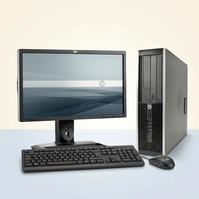 ORDINATEUR DE BUREAU COMPLET HP COMPAQ PRO - ÉCRAN + UNITÉ + CLAVIER SOURIS ÉDITION BUREAU PUISSANT