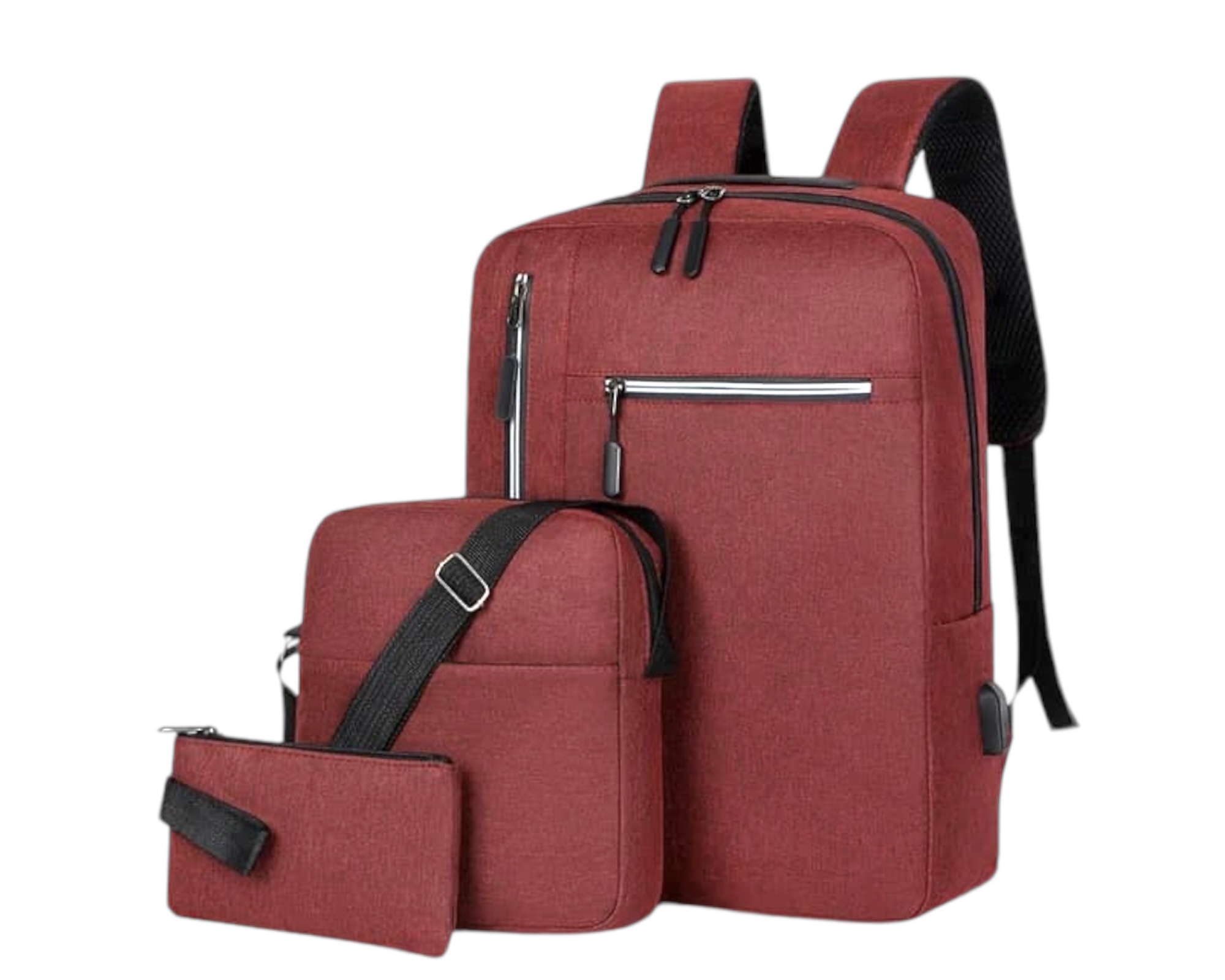 Sac à dos pour collégiens (rouge)